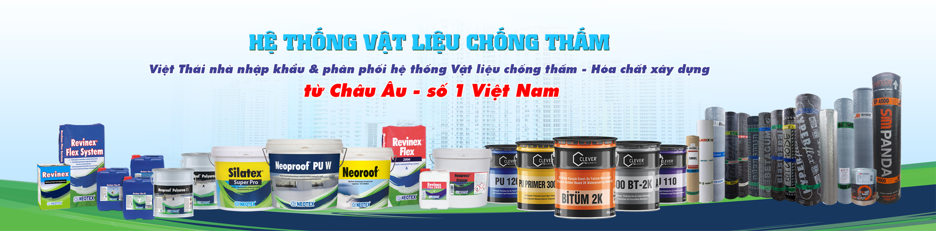 Việt Thái nhà nhập khẩu và phân phối hệ thống vật liệu chống thấm – hóa chất xây dựng số 1 tại Việt Nam