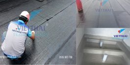 Thi công chống thấm nhà vệ sinh bằng màng khò nóng Breiglas và Bitumode