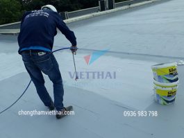 Ngăn nước, giảm nhiệt ngôi nhà bằng vật liệu chống thấm mái bê tông