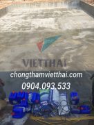 dự án chống thấm bể khu đô thị rùa vàng bắc Ninh