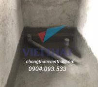 Kỹ thuật chống thấm cổ ống sàn âm nhà vệ sinh bằng vật liệu gốc xi măng